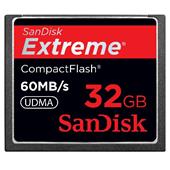Sandisk Extreme Compact Flash 32GB Memory Card