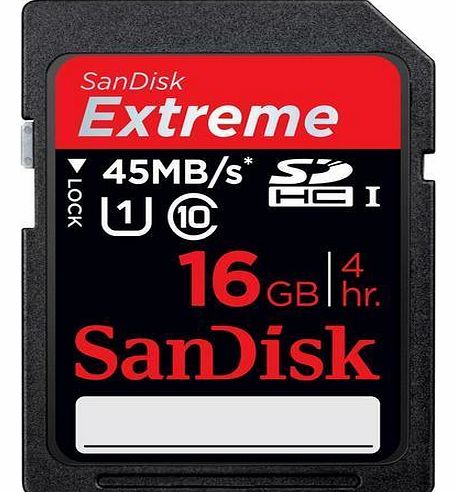 Sandisk Extreme HD Video SDHC memory card - 16 GB
