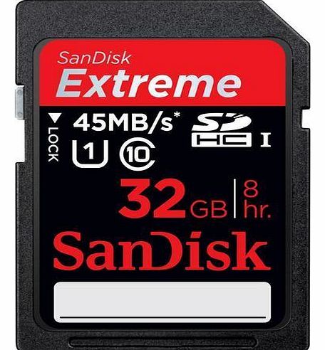 Sandisk Extreme HD Video SDHC UHS-I memory card - 32 GB
