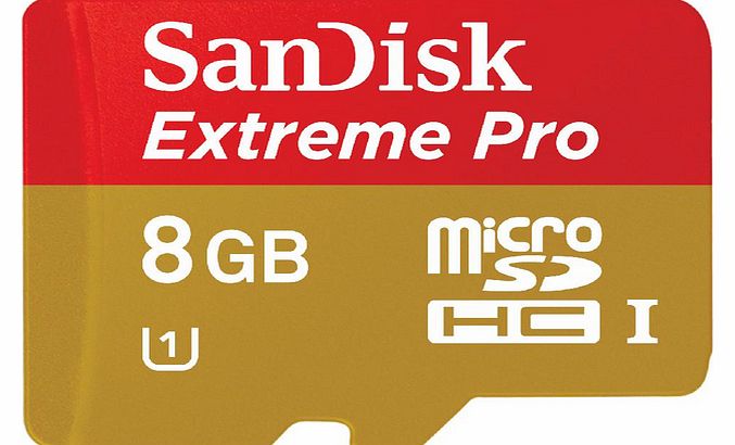 Extreme Pro microSDHC memory card - 8 GB - Class