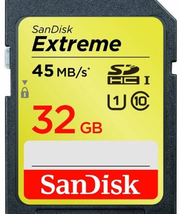 SanDisk Extreme SDHC 32 GB Class 10 Memory Card 45 MB/s (SDSDX-032G-X46)