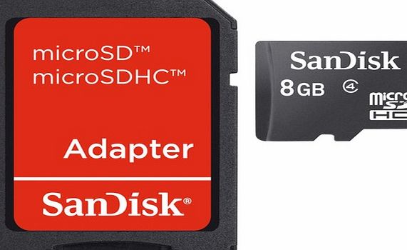 Sandisk Memory Card - MicroSDHC - 8GB - Class 4
