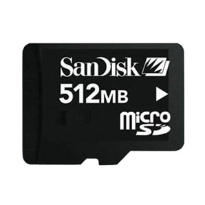 SanDisk Micro Secure Digital Card- 512MB