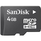 MicroSDHC 4GB Card with SDHC Adapter