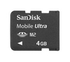 SANDISK Mobile Ultra Memory Stick Micro M2 - 4GB