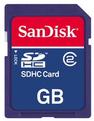 SanDisk Secure Digital Card (SDHC) CLASS 2 - 32GB
