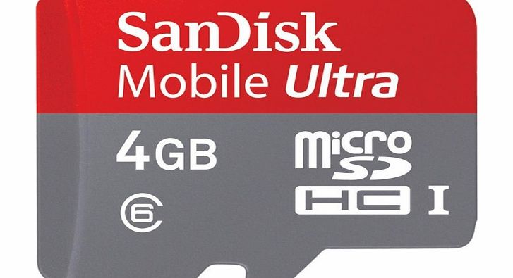 Sandisk UHS-I 4 GB microSDHC Card   SD Adapter