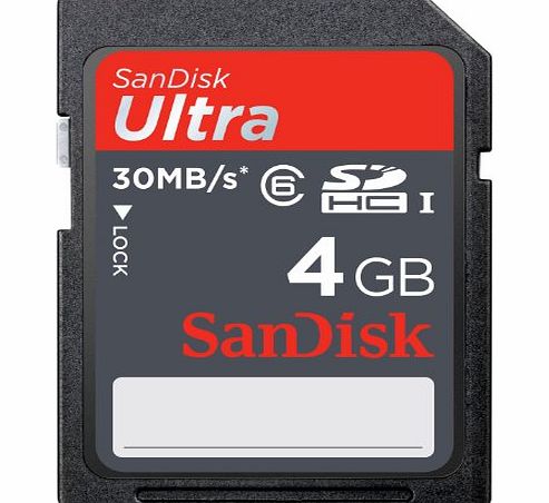 SanDisk Ultra 15MB/s SDHC Card 4GB - Retail Pack