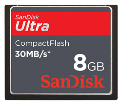 SanDisk Ultra Compact Flash Card - 8GB
