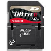 sandisk Ultra II 1GB SD Memory Card Plus USB