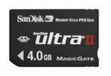SanDisk Ultra II Memory Stick PRO Duo (PSP Memory) - 4GB