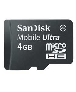 Ultra Micro SD 4GB Memory Card