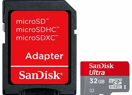 Ultra microSD 32GB Memory Card with SDHC