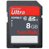 Sandisk Ultra UHS-I 8GB SDHC Card - 30 MB/s