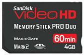 sandisk Video HD Memory Stick PRO Duo 4GB