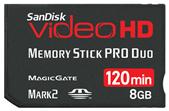 Video HD Memory Stick PRO Duo 8GB