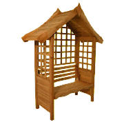 Traditional Wooden Garden Arbour Seat