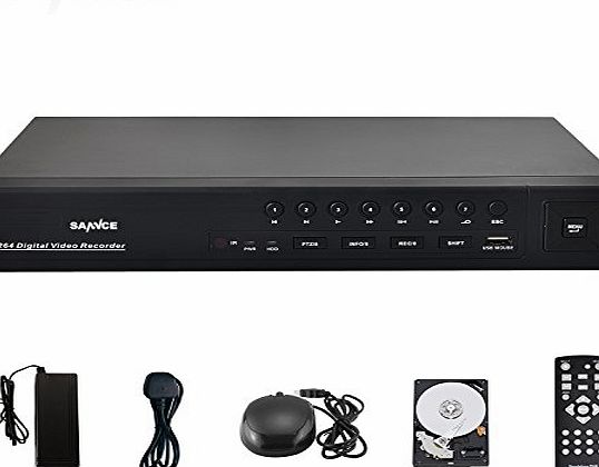 SANNCE Smart 16 Channel H.264 Security CCTV Surveillance DVR/HVR/NVR 3 in 1 Kit w/ 2TB HDD - Smart Phone Remote Viewing