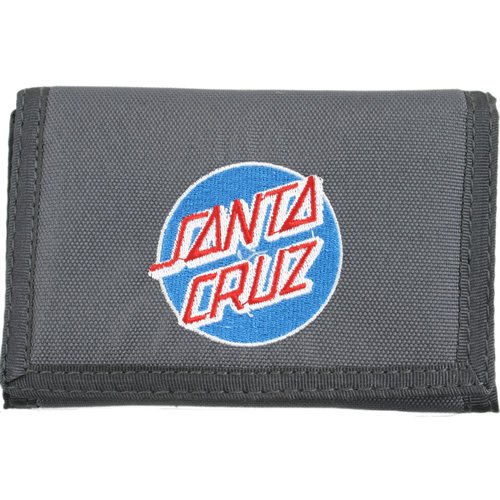 Mens Santa Cruz Classic Dot Wallet Charcoal