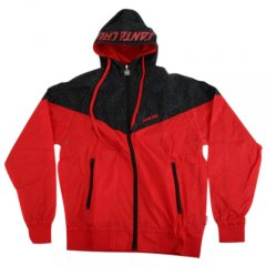 Mens Santa Cruz Mirror F/zip Hooded Jacket Red