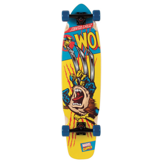 Santa Cruz X Marvel Wolverine Hand Longboard -