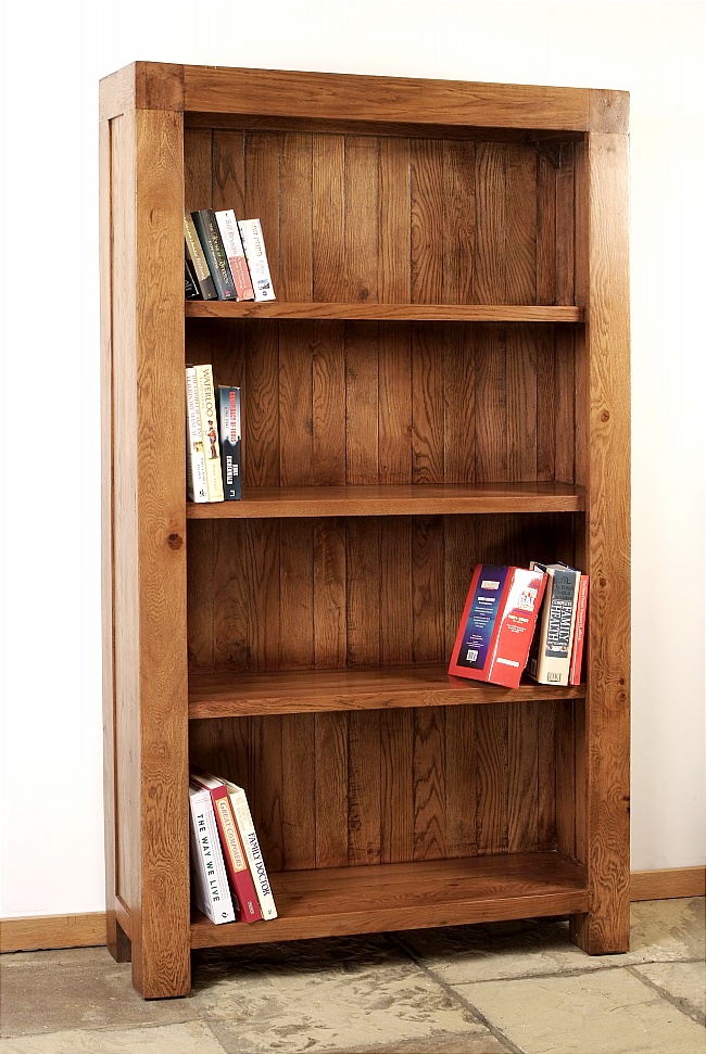 Reclaimed Oak Bookcase with 4 Adjustable