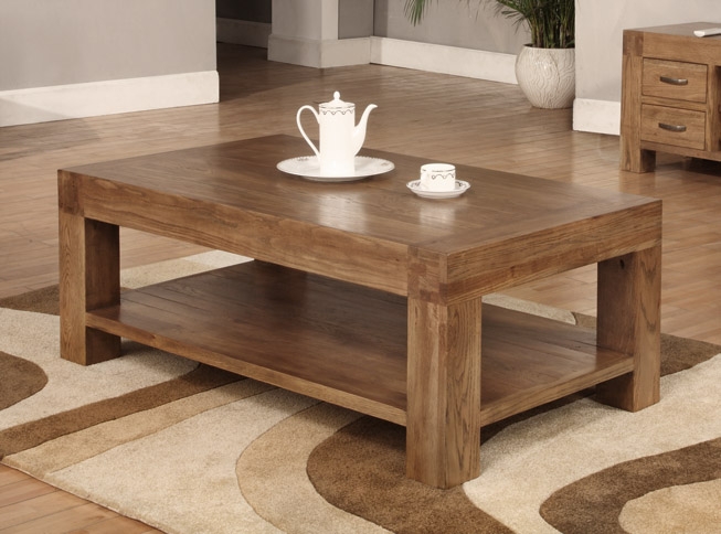 Reclaimed Oak Coffee Table - 1200 x 700mm