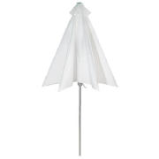 santiago 2.7m LED Parasol White