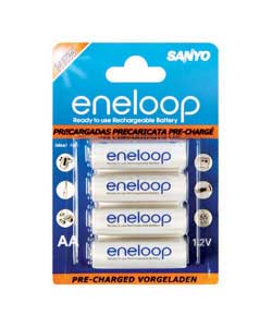 Eneloop AA Rechargeable Batteries - 4 Pack