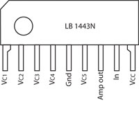 LB1443N LED LEVEL METER (RC)