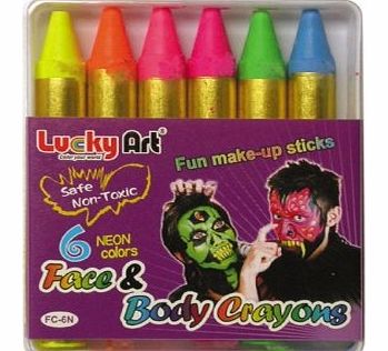 SAR-Holdings Limited Lucky Art Neon Colours Face And Body Crayons