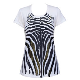 Sass and Bide Zeigfeld Zebra Sequin Rocker Tee