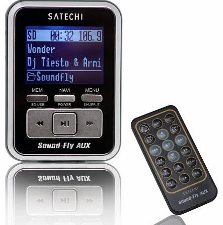 Soundfly AUX OUT MP3 Player Car Fm Transmitter for SD Card, USB Stick, Mp3 Players (iPod, Zune)