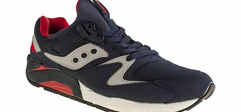 Saucony Navy Grid 9000 Trainers