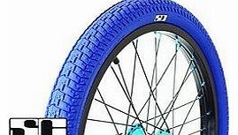 Savage BMX Bicycle Freestyle Tyre 20 x 2.125`` in BLUE