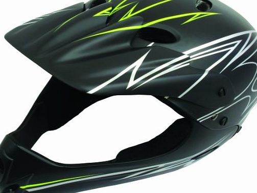 Full Face Bmx Helmet 54-58CM Matt Black