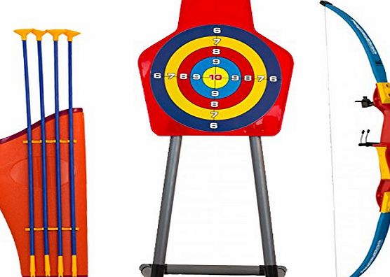 Savage Island Kids Toy Bow amp; Arrow amp; Holder Archery Set with Target Outdoor Garden Fun Game