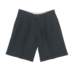 Savile Row Black Linen Shorts