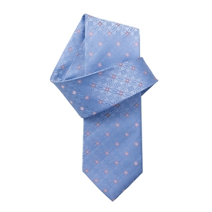 Blue/Pink Retro Pure Silk Tie