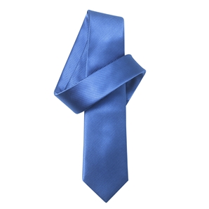 Blue Pure Silk Skinny Tie