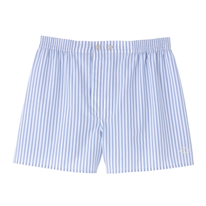 Savile Row Blue White Stripe Cotton Boxer Shorts
