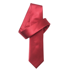 Bright Red Pure Silk Skinny Tie