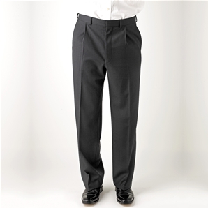 Savile Row Charcoal Birdseye Three-Button Classic Suit Trousers
