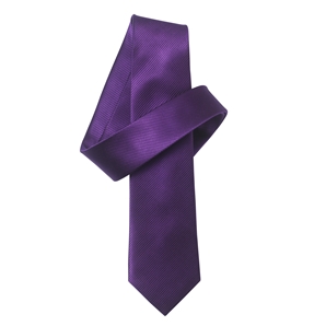Dark Purple Pure Silk Skinny Tie