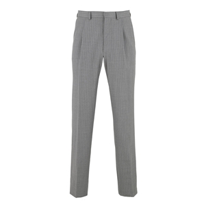 Grey Pinstripe Business Suit Trousers