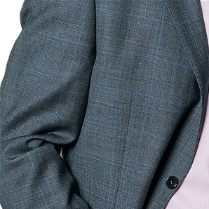 Grey Prince Of Wales Check Suit Jacket