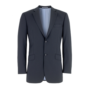 Men Pinstripe 2 Button, Classic Business Suit