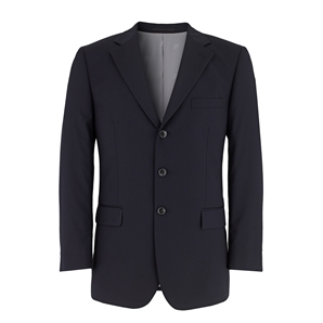 Navy 3 Button Slim Fit Business Suit Jacket
