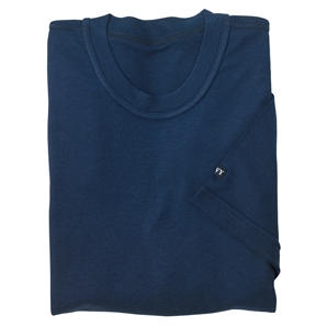 Navy Bamboo T-Shirt Style Vest