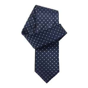Navy/Blue Spot Pure Silk Tie
